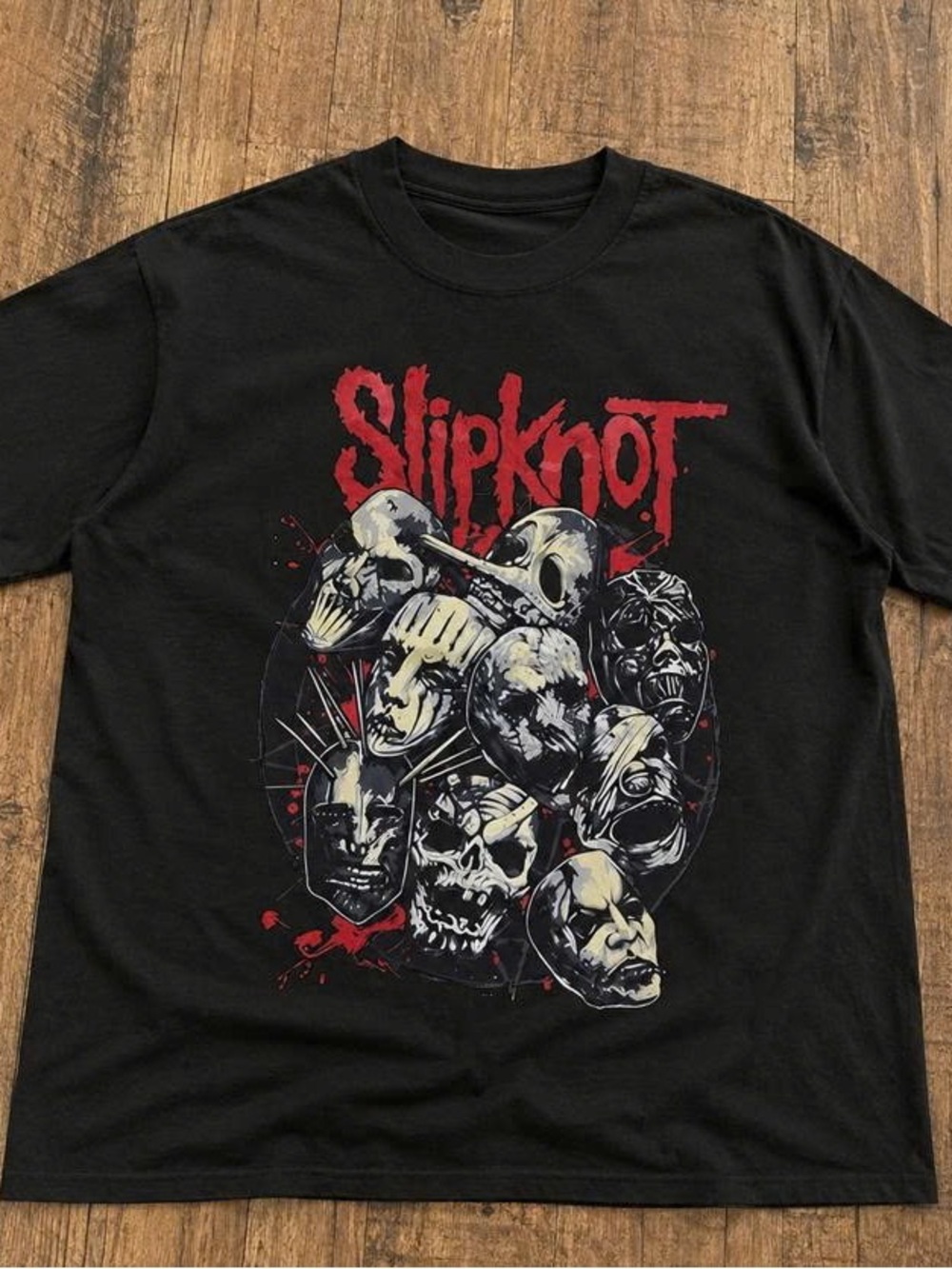 Slipknot Graphic Tee with Red Logo